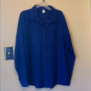 Royal Blue Blouse